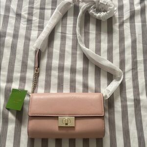 Kate Spade Pink Leather Crossbody Bag